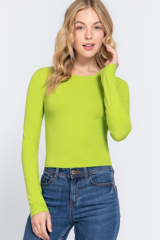 Colored Top Long Sleeves - zuccheroallamoda