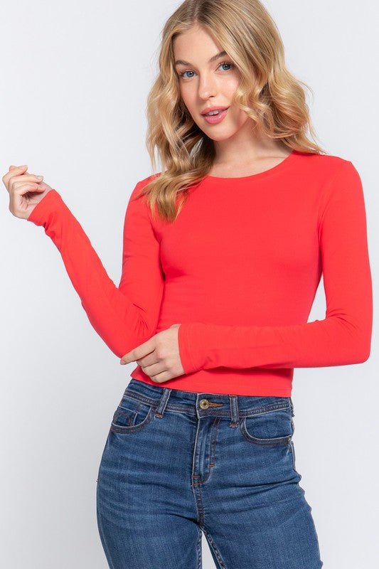Colored Top Long Sleeves - zuccheroallamoda