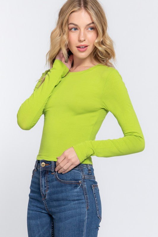 Colored Top Long Sleeves - zuccheroallamoda