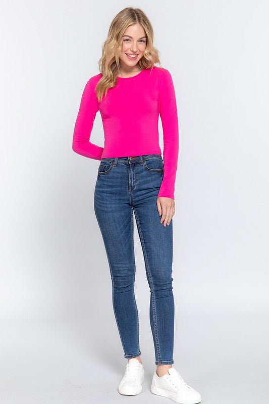 Colored Top Long Sleeves - zuccheroallamoda