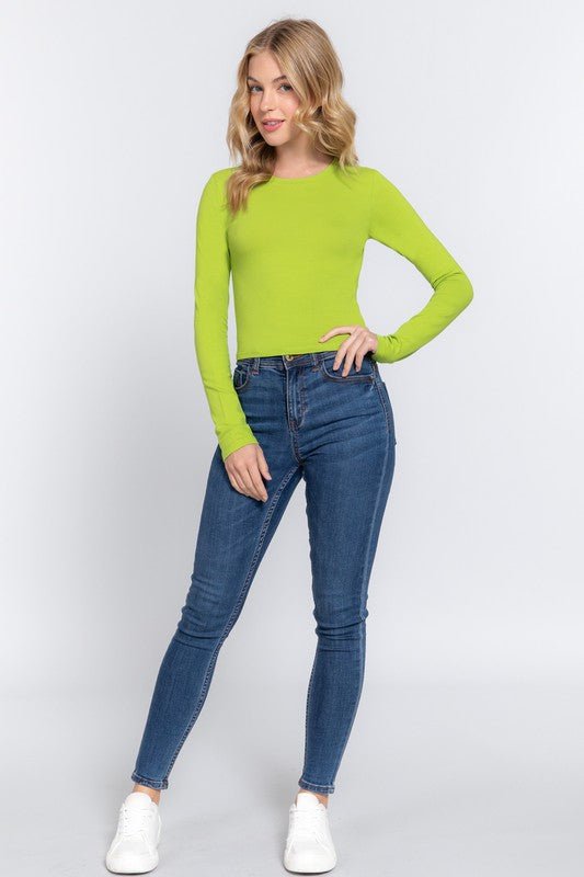 Colored Top Long Sleeves - zuccheroallamoda