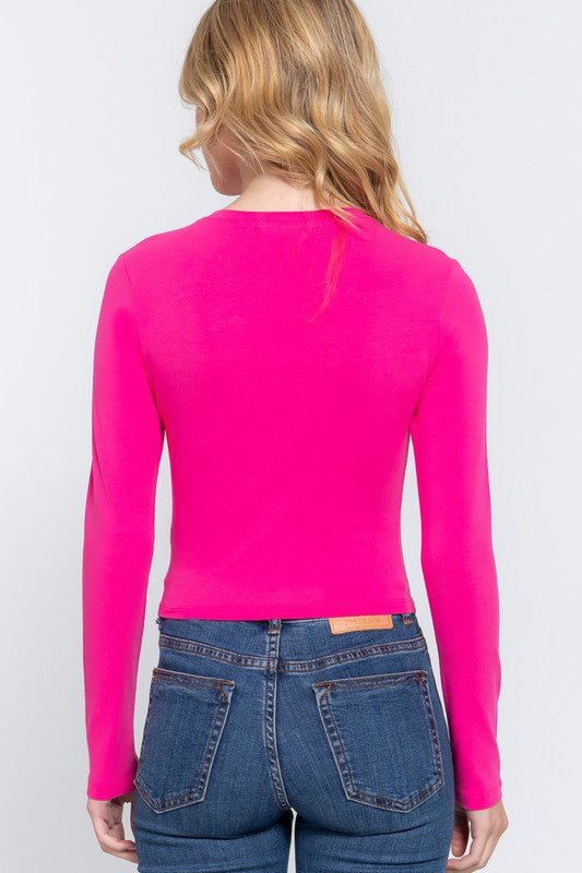 Colored Top Long Sleeves - zuccheroallamoda