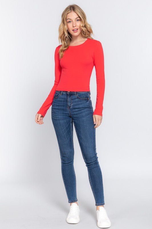 Colored Top Long Sleeves - zuccheroallamoda